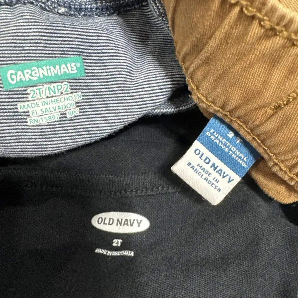 Toddler Boy 2T Old Navy Cargo Joggers, Tank & Garanimals Tee Casual, Daycare